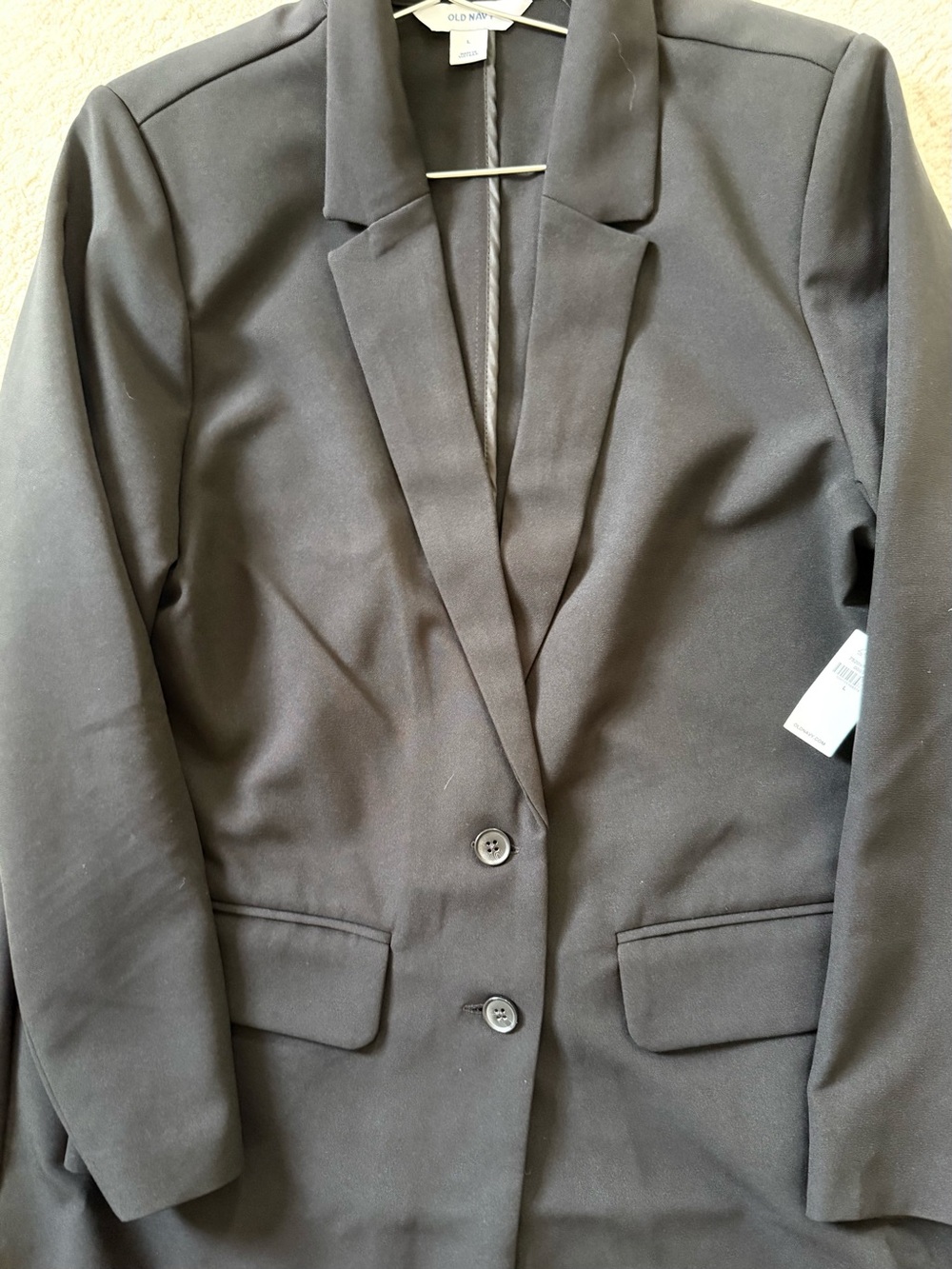Old Navy Black Two-Button Blazer NWT Large